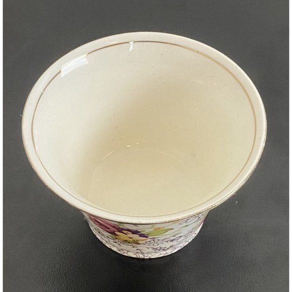 James Kent Fenton Pearl Delight Open Sugar Bowl England 2" Tall Floral - Picture 5 of 8